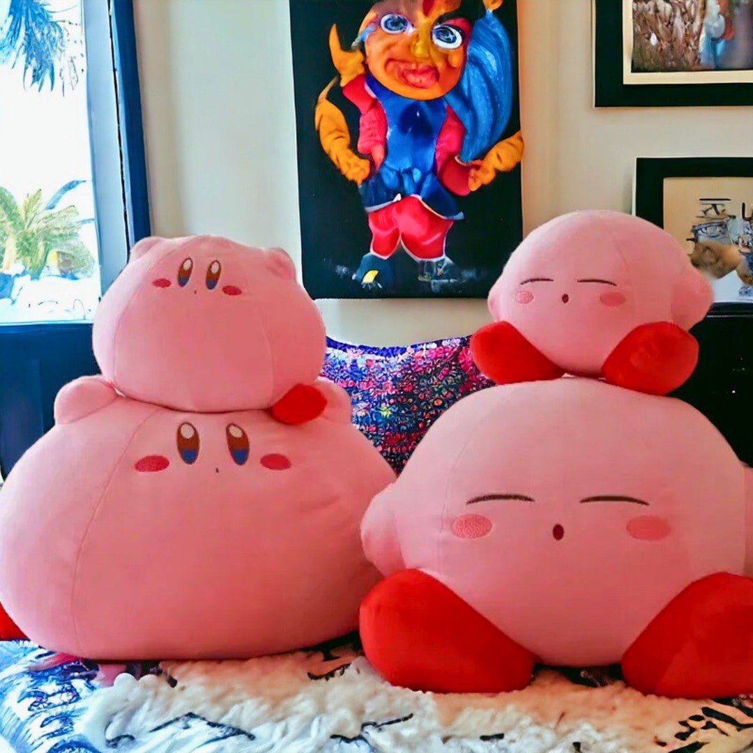 Giant Kirby Squishy Plush Kirby Plushie Pillow Anime Kawaii Plushie Toy Kirby Collection Gift Etsy