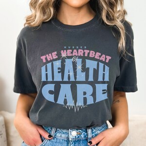 Retro Nursing T Shirt, Gift for Nurse, Healthcare T Shirt, Cute Nursing Shirt, Cardiac Nurse Shirt, Shirt for Nurse, Tee for Nursing Student