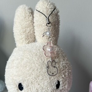 Coquette Miffy Pink Phone Charm 3 - Etsy