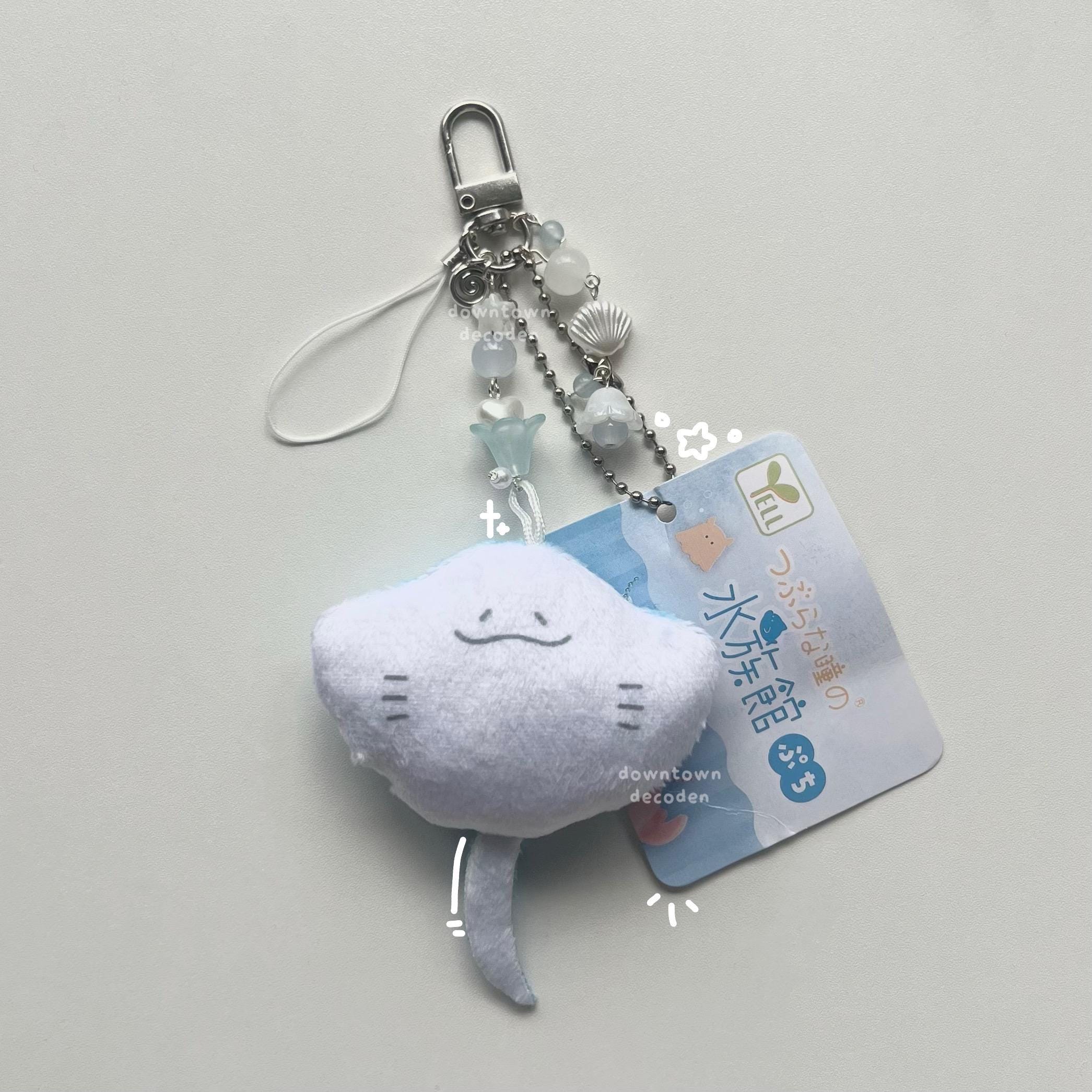 Stingray Plush Blue Heisei Retro Dtdeco Oceancore Glass Trinket