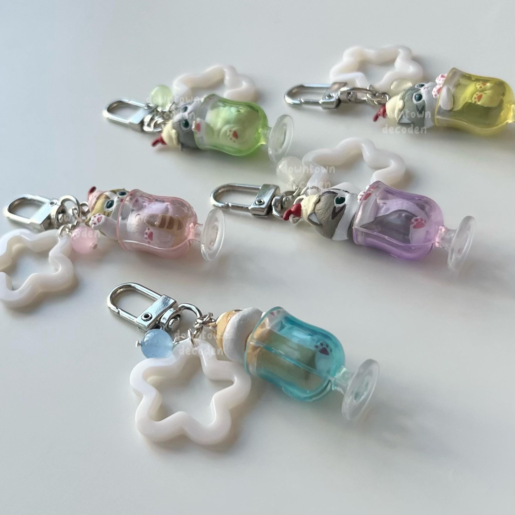 Mofusand Cream Soda Figurine Dtdeco Keychain Heisei Retro