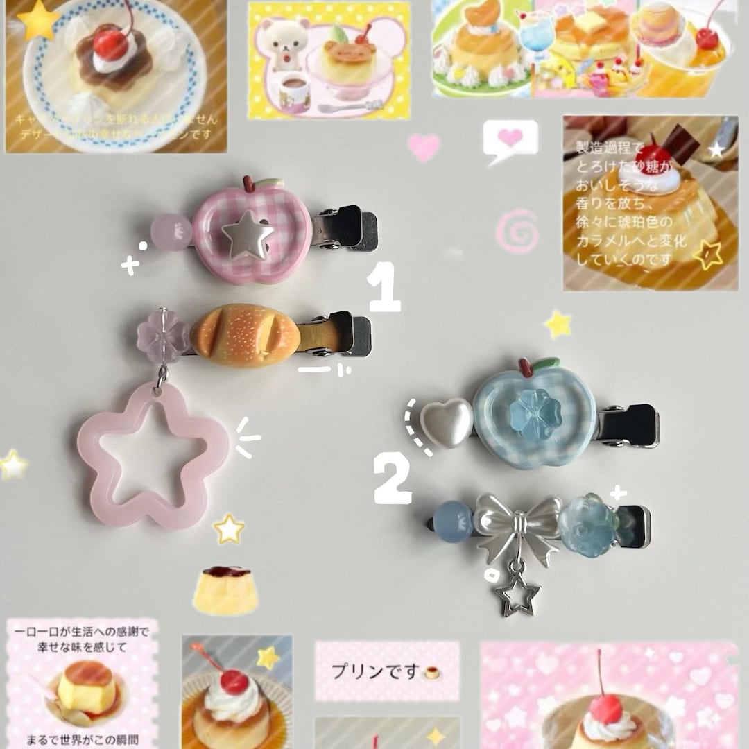 Orecchini Borchie Biscotto Bluebubble &ndash; Bijoux Kitsch Kawaii In Pasta Polimerica
