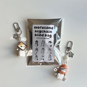 kawaii mofusand Food Hut dtdeco Figur Schlüsselanhänger blind Tasche