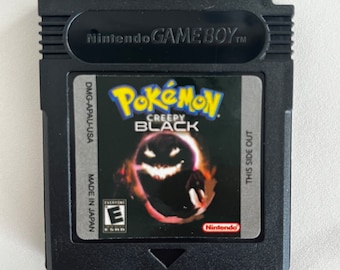 Pokemon Creepy Black Nintendo Gameboy Color GBC GBA Advanced (Hack der roten Version) mit dem Geist Creepypasta Grün Green Schwarz Kristall