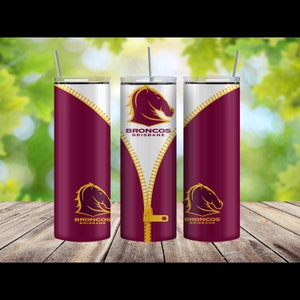 Brisbane Broncos zip Tumbler png