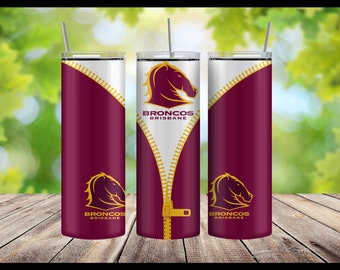 Brisbane Broncos zip Tumbler png