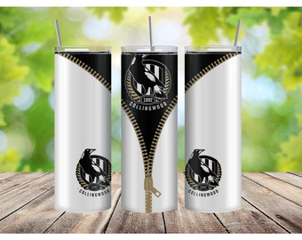 Collingwood Magpies Zip Tumbler