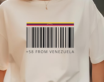 Venezuela T-Shirt, Venezuelan Flag Barcode tee, hasta el final