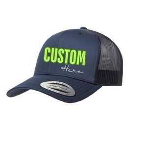 Custom Trucker Hat – Personalized Printed Cap with Logo – Unisex Snapback Hat for Birthday, Party, or Company Gifts