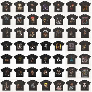 Vintage Hip Hop PNG Bundle: Streetwear Graphics for Black Shirts (16x20in, 300 DPI)