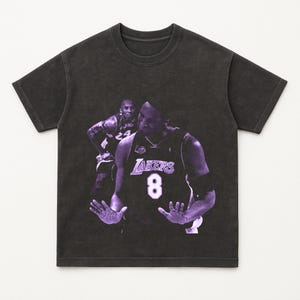 Kobe Bryant PNG for Black Shirts – Vintage Lakers NBA Shirt Design, DTF Heat Transfer, Oversized 16x20 Printable Graphic