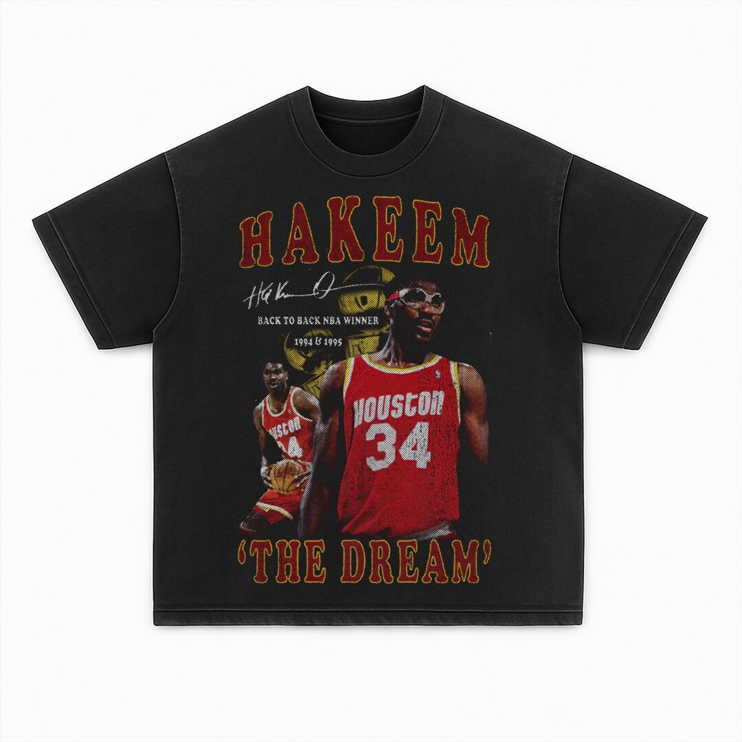 Chinese Rockets Shirt Hakeem Olajuwon Rockets PNG: Vintage Hip Hop Shirt Graphic (digital ...