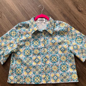 Cotton shirt with print