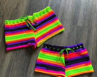 Women's crochet shorts