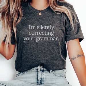 Lustige Grammatik Polizei T-Shirt, Englisch Lehrer Geschenk