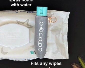 Baby Bidet - Wipes dispenser accessory - Easy cleaning for baby bums - diaper changing made easy