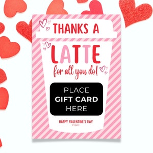 Agradecimentos para impressão, porta-cartão-presente com café com leite, cartão de agradecimento dos namorados, presente para professor, presente para colega de trabalho, agradecimento da equipe, cartão de café, PTA PTO