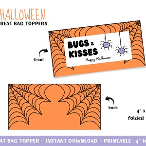 Personalized Bugs and Kisses Halloween Treat Bags - So Cute! – Chickabug