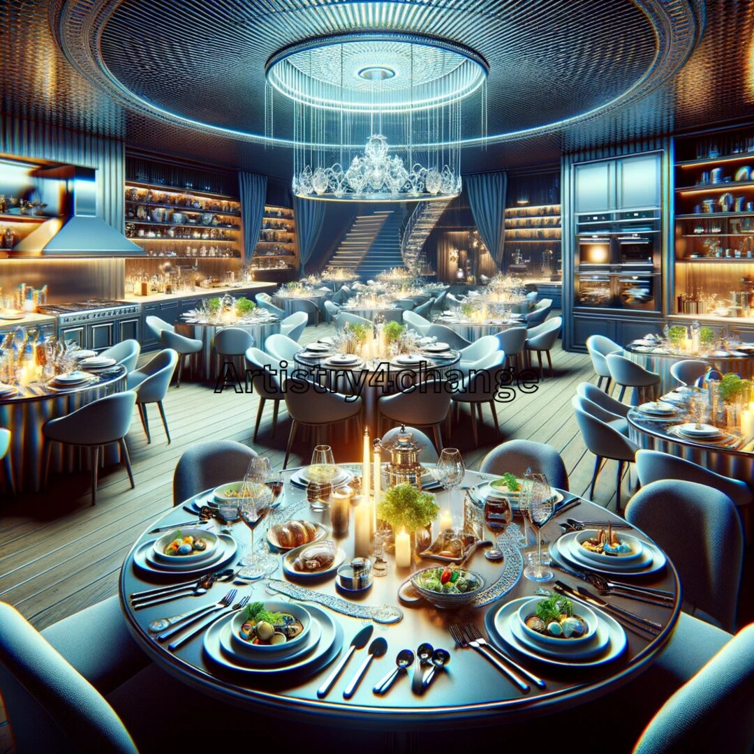 Picture of Dream Kitchen, Gourmet Dining Experience, Luxury Culinary Art, 3D ...