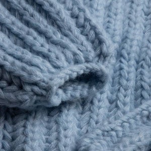 Baby Bleu Chunky Oversized Knit Cardigan image 7