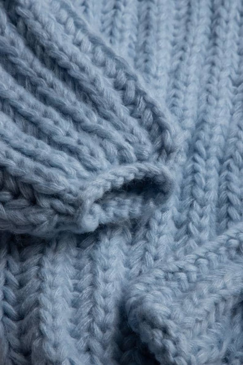 Baby Bleu Chunky Oversized Knit Cardigan image 10