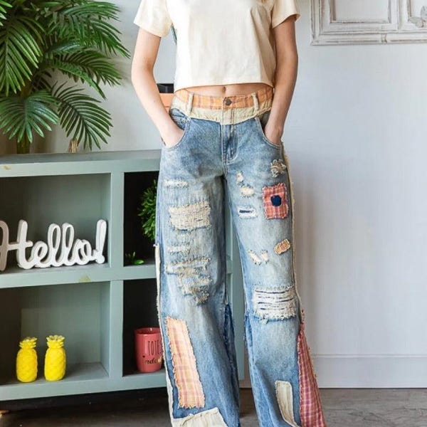 1/1 Patchwork Jersey Pants (XS/S)
