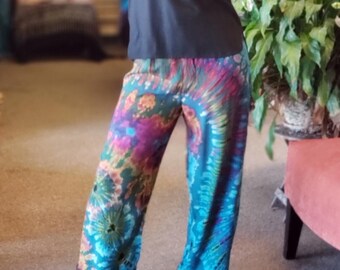 Batik Hose mit geradem Bein