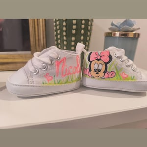 personalized hand-painted baby shoes
