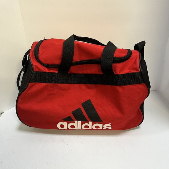 GUCCI X ADIDAS Monogram Calfskin Large Duffle Bag Red 1251204