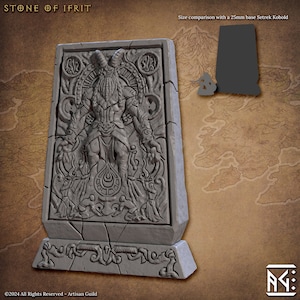 Stone of Ifrit | DnD Terrain Scatter Prop | Raid on the Temple of Ifrit Set | 3D Resin Printed