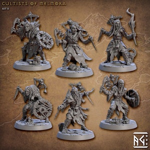 Cultists of Melmora | DnD Minifigures | Artisan Guild | 3D Resin Printed