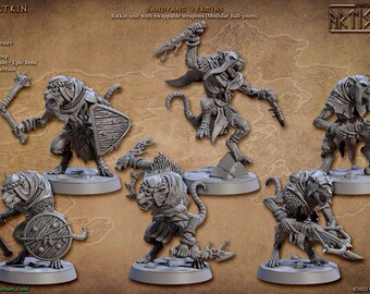 Sandfang Vermin Ratkin | DnD Minifigures | Sandfang Ratkins Set | 3D Resin Printed