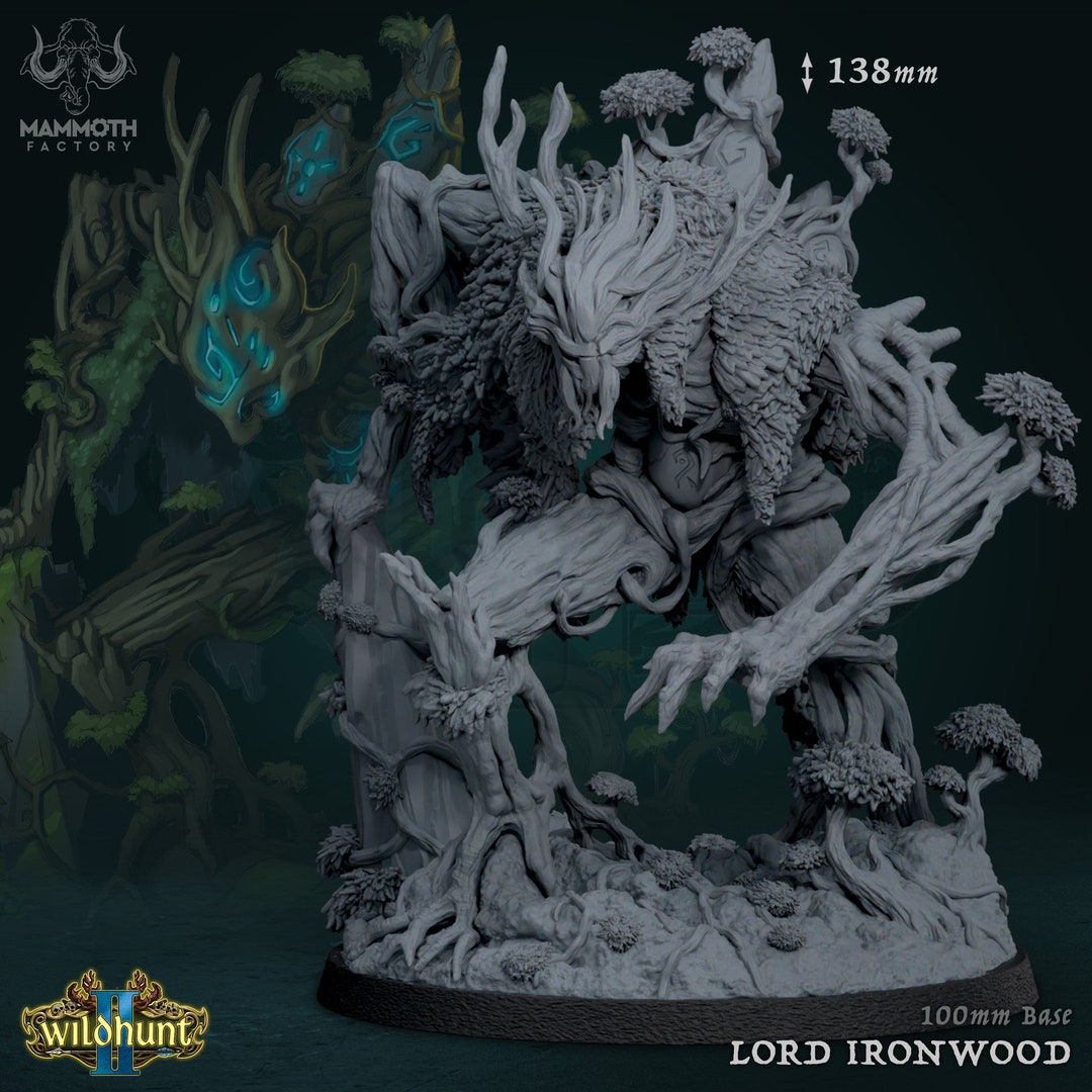 Lord Ironwood Dnd Epic Boss Minifigure Wild Hunt II Set 3d Resin