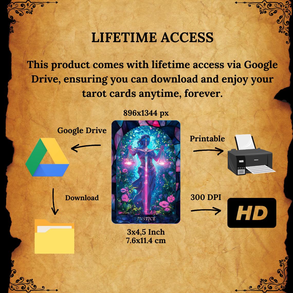 Ethereal Dream Tarot Deck Printable Digital Tarot Cards Major &amp; Minor ...