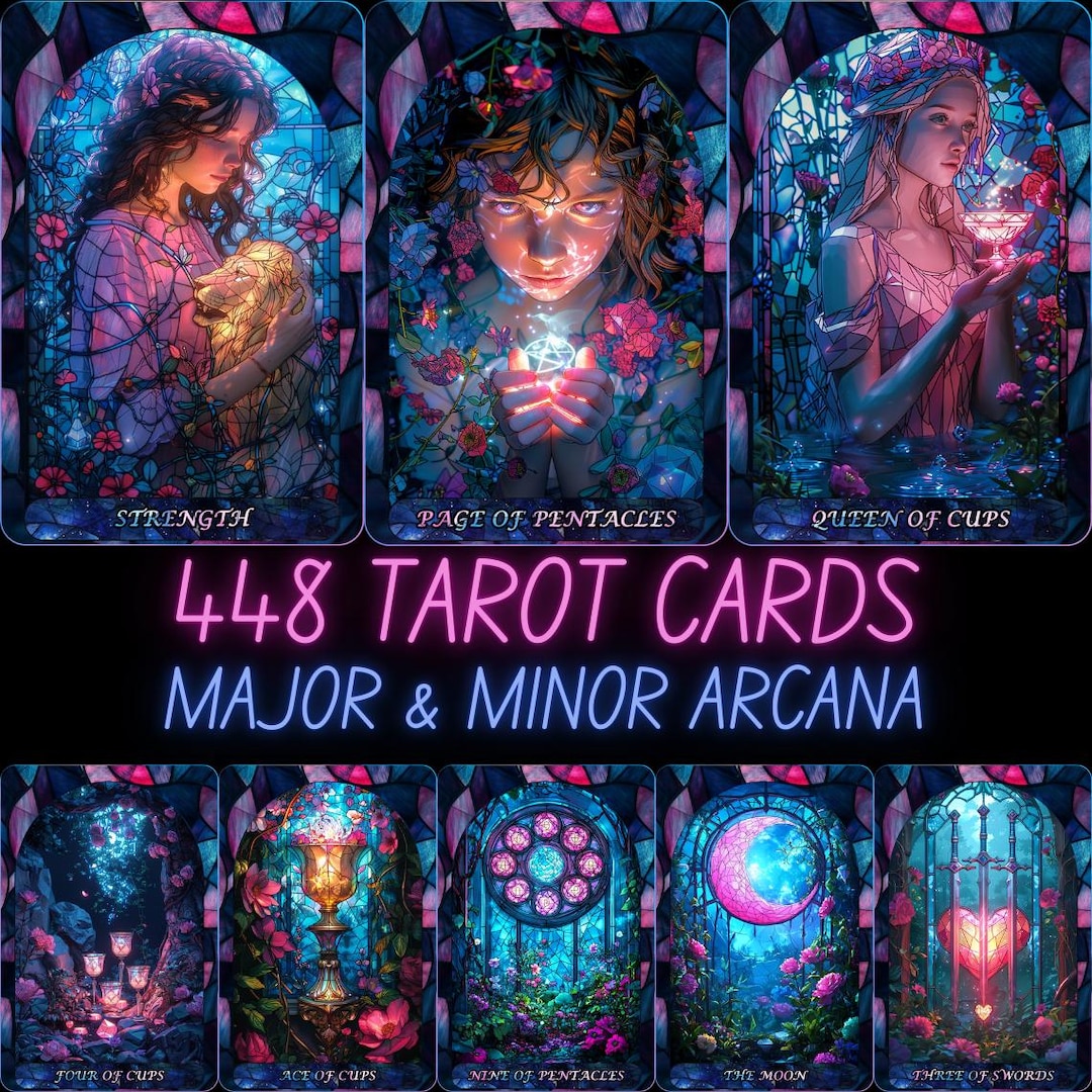 Ethereal Dream Tarot Deck Printable Digital Tarot Cards Major & Minor ...