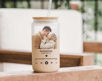 Customized Iced Coffee Cup, Custom Glass Tumbler with Lid and Straw, Bridesmaid Gift, Bridesmaid Proposal, Future Mrs, Gift for Her