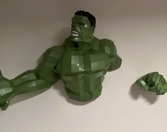 Créations en papier Hulk prédécoupées