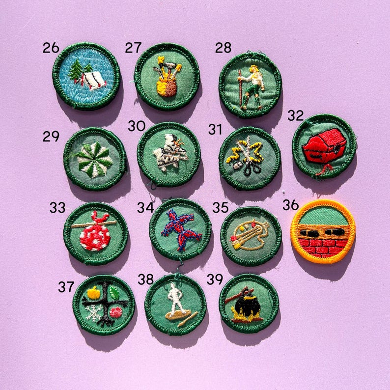 Girl Scout Vintage Patches - Small Size Multiple image 2