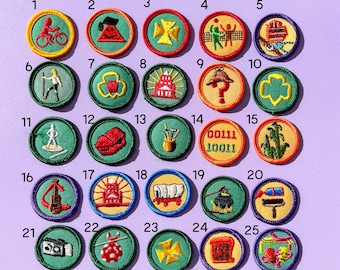 Girl Scout Vintage Patches - Small Size Multiple