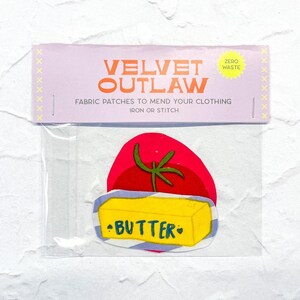 Mending Patch - Butter/Tomato