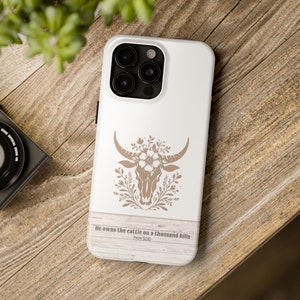 Christian Western Phone Cases, Bible Verse Phone Case, Cowgirl Phone Covers, Godly Gifts, Jesus Phone Cases, Faith-based Religious Gifts