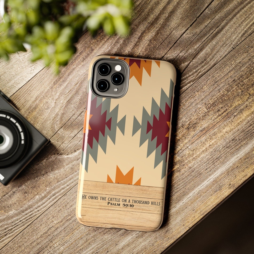 Christian Western Phone Cases, Aztec Boho iPhone Cover, Godly Gifts