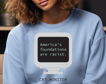 Felpa con monitor CRT, Camicia di storia nera, Felpa con cappuccio della Giustizia, Antirazzismo di sinistra, Gioco di parole tecnologico, Diritti fondamentali, Lavoro sociale, Juneteenth