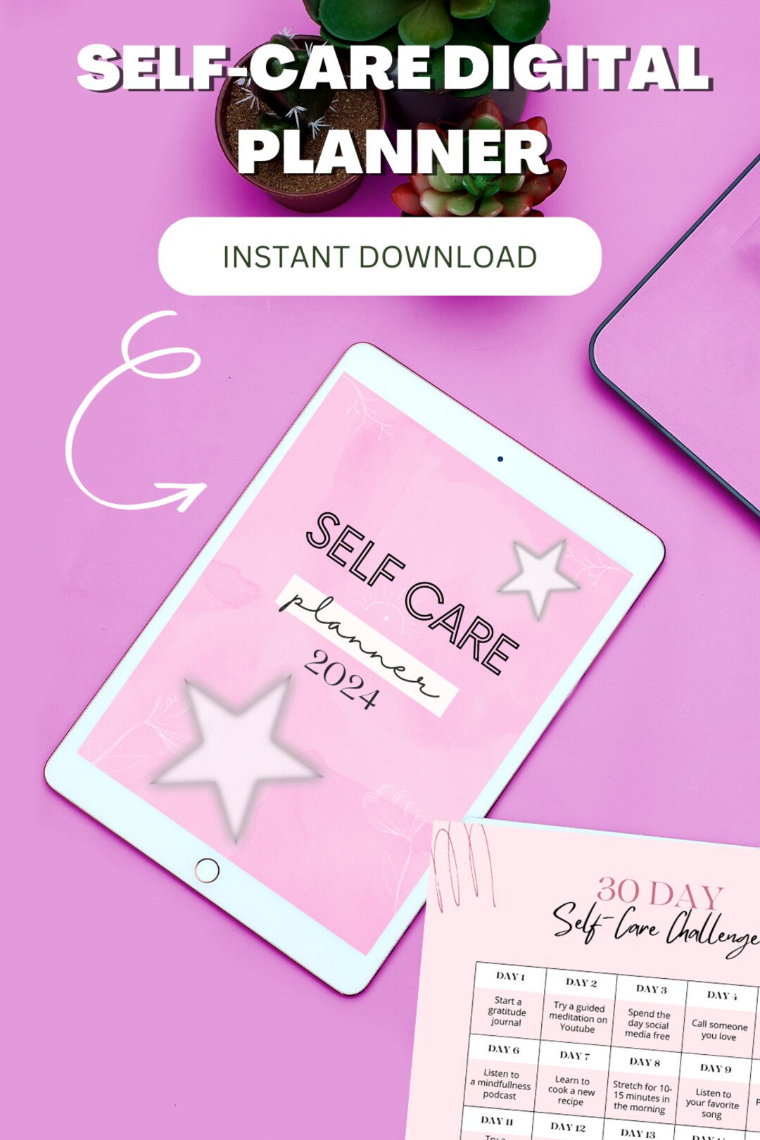 Digital Planner 2024 Self Care Planner - Etsy