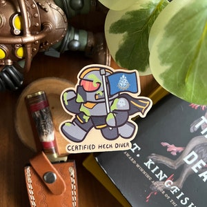 Certified Heck Diver - Helldivers 2 cute funny sticker