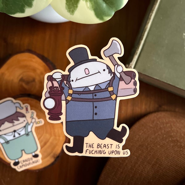 Woodsman - Over The Garden Wall - cute funny sticker