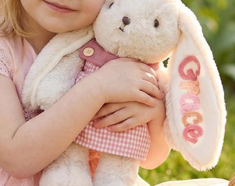 Personalized Easter Bunny Plush-Easter Basket Stuffer-Baby Shower Gift