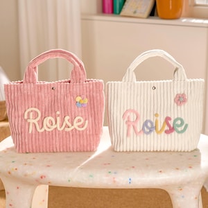Custom Name Handbag • Personalized Toddler Tote • Baby Shower Gift • Custom Travel Bag • Kids Name Present