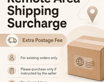 Remote Area Shipping Surcharge – Extra Postage Fee