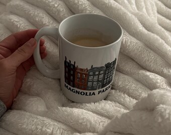 Magnolia Parks Kensington Homes Drawing Coffee Mug Romance Readers Gifts Bookish Merch